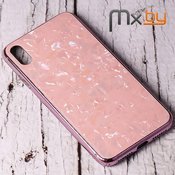 Чехол для iPhone Xs Max Mobile Cover пластиковый с силиконовым бампером розовый мрамор - фото