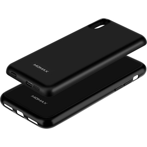 Магнитный чехол с внешним аккумулятором для iPhone X/Xs Momax Q.Power Pack Magnetic Wireless Battery Case 4000mAh (Черный)