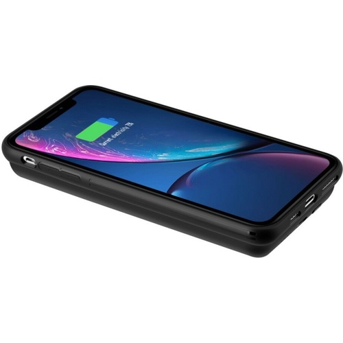 Магнитный чехол с внешним аккумулятором для iPhone Xs Max Momax Q.Power Pack Magnetic Wireless Battery Case 6000mAh (Черный мрамор)