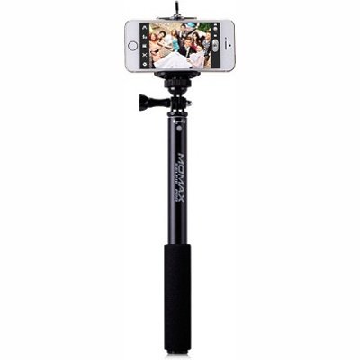Монопод штатив Momax SelfiFit 90см (KMS1) для iPhone и смартфонов (черный) 