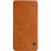 Чехол для OnePlus 5 кожаная книга Nillkin Qin Case коричневый - фото