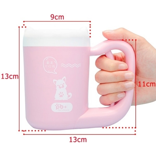Чаша для очищения лап домашних животных PETKIT Pet Foot Clean Cup Cleaning Silicone Washing (Розовый)