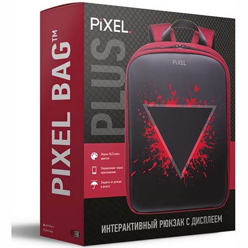 Рюкзак с LED-дисплеем Pixel Bag Plus V 2.0 Black Moon (Черный) 