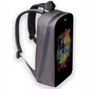 Рюкзак с LED-дисплеем Pixel Bag Plus Silver (Серебристый) - фото