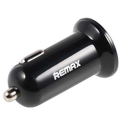 Автомобильное зарядное устройство Remax Mini с двумя USB выходами 1000 mA + 2100mA черное