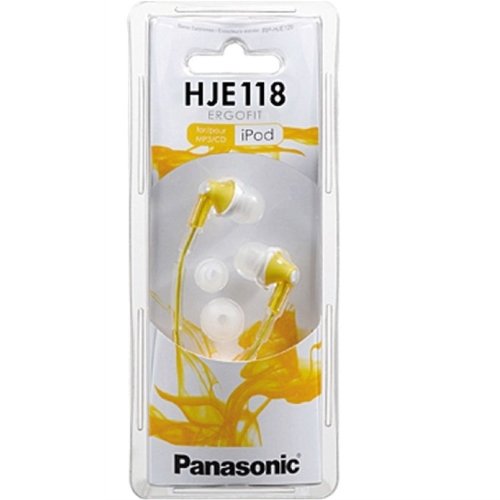 Наушники Panasonic RP-HJE118GUY желтые