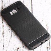 Чехол для Samsung Galaxy S8+ накладка (бампер) Rugged Armor силиконовый противоударный черный - фото
