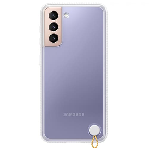 Чехол для Galaxy S21 накладка (бампер) Samsung Clear Protective Cover прозрачно-белый