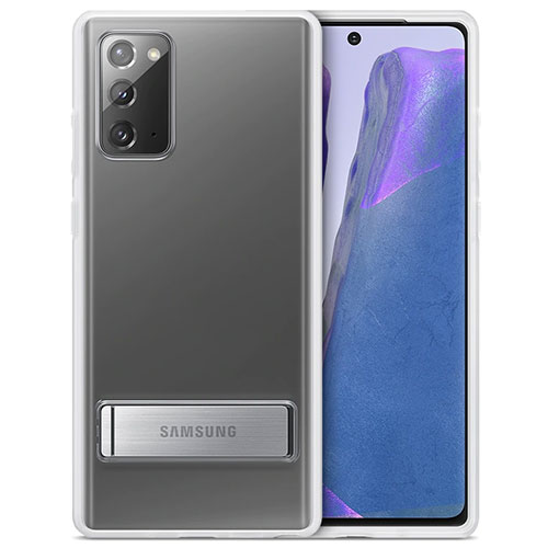 Чехол для Galaxy Note 20 накладка (бампер) Samsung Clear Standing Cover прозрачный