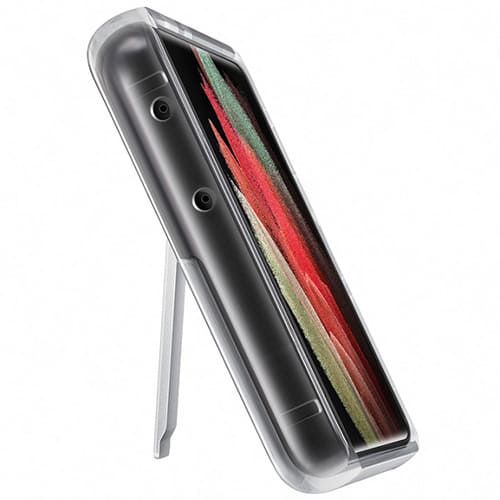 Чехол для Galaxy S21 Ultra накладка (бампер) Samsung Clear Standing Cover прозрачный