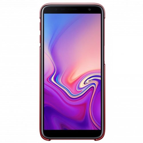 Чехол для Samsung Galaxy J6+ (2018) накладка (бампер) Gradation Cover (Красный)