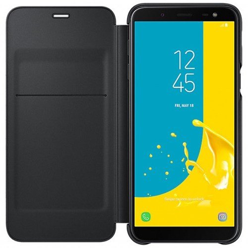 Чeхол для Galaxy J6 2018 Samsung Flip Wallet Cover (EF-WJ600CBEGRU) черный  