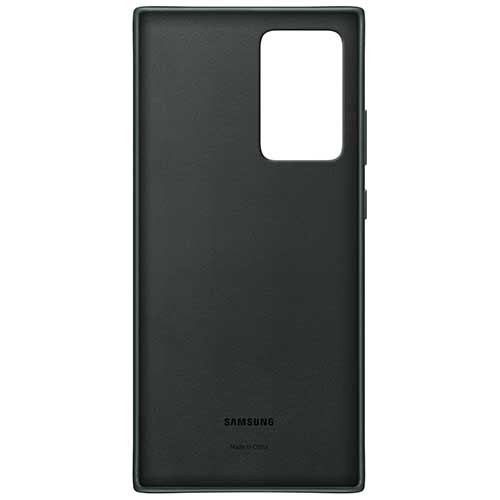 Чехол для Galaxy Note 20 Ultra накладка (бампер) Samsung Leather Cover зеленый 