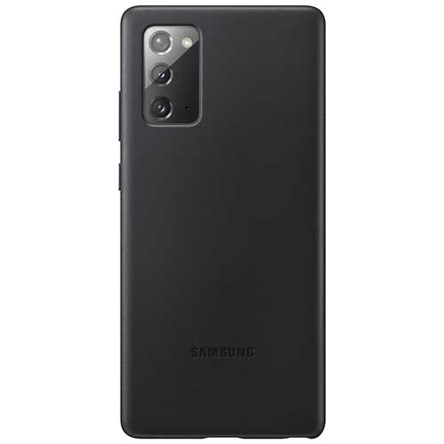 Чехол для Galaxy Note 20 накладка (бампер) Samsung Leather Cover черный 