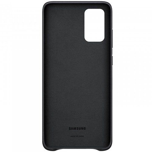 Чехол для Galaxy S20+ накладка (бампер) Samsung Leather Cover черный