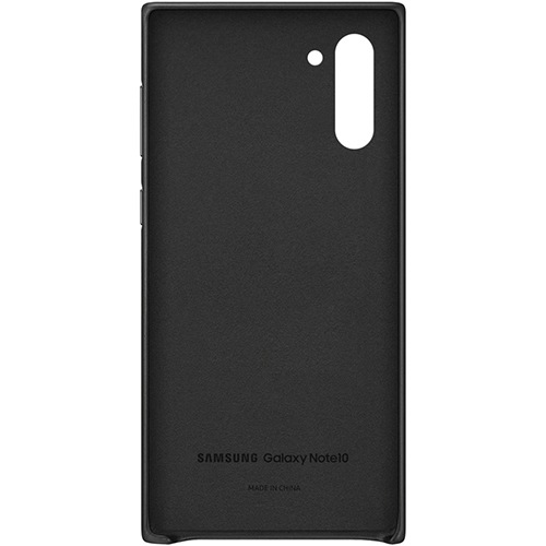 Чехол для Galaxy Note 10 накладка (бампер) Samsung Leather Cover черный 