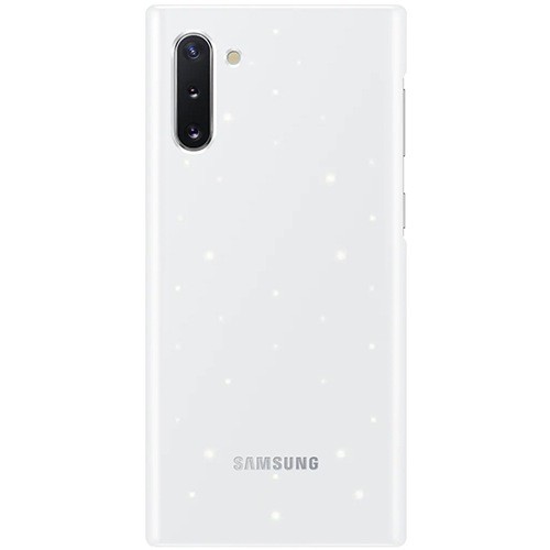 Чехол для Galaxy Note 10 накладка (бампер) Samsung LED Cover белый