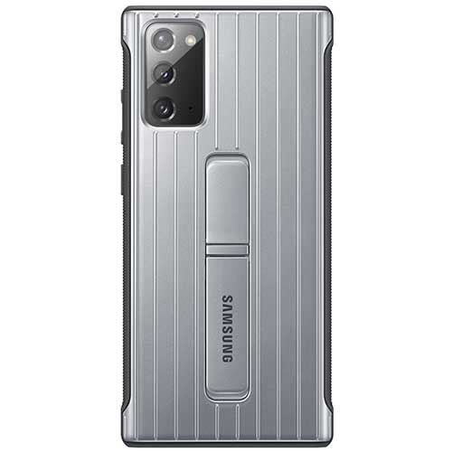 Чехол для Galaxy Note 20 накладка (бампер) Samsung Protective Standing Cover серебристый