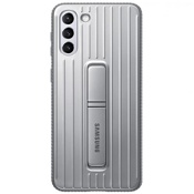 Чехол для Galaxy S21+ накладка (бампер) Samsung Protective Standing Cover светло-серый  - фото