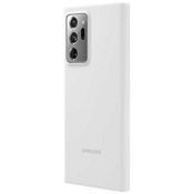 Чехол для Galaxy Note 20 Ultra накладка (бампер) Samsung Silicone Cover белый - фото