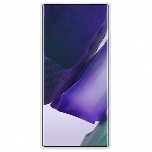 Чехол для Galaxy Note 20 Ultra накладка (бампер) Samsung Silicone Cover белый
