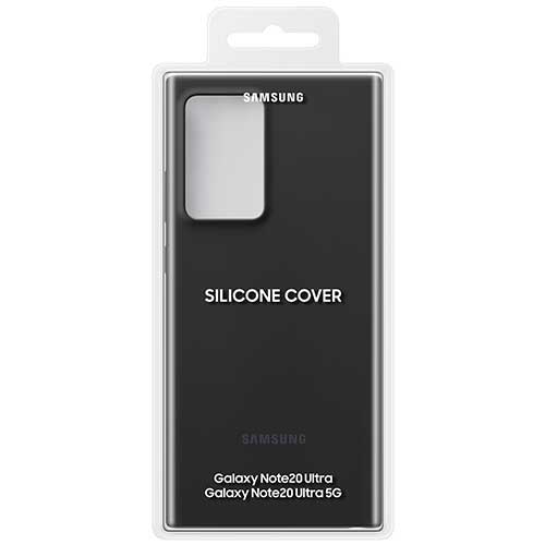 Чехол для Galaxy Note 20 Ultra накладка (бампер) Samsung Silicone Cover черный