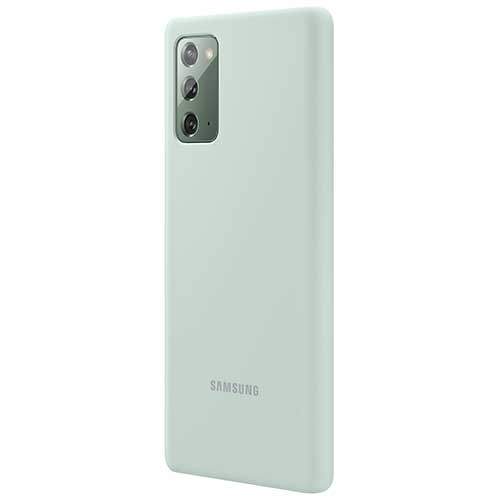 Чехол для Galaxy Note 20 накладка (бампер) Samsung Silicone Cover мятный