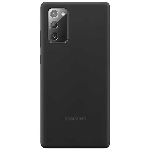 Чехол для Galaxy Note 20 накладка (бампер) Samsung Silicone Cover черный