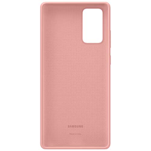 Чехол для Galaxy Note 20 накладка (бампер) Samsung Silicone Cover бронзовый