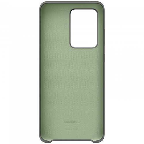 Чехол для Galaxy S20 Ultra накладка (бампер) Samsung Silicone Cover серый