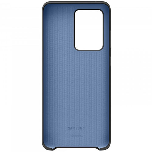 Чехол для Galaxy S20 Ultra накладка (бампер) Samsung Silicone Cover черный
