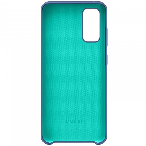 Чехол для Galaxy S20 накладка (бампер) Samsung Silicone Cover темно-синий