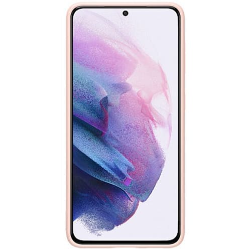 Чехол для Galaxy S21+ накладка (бампер) Samsung Silicone Cover розовый