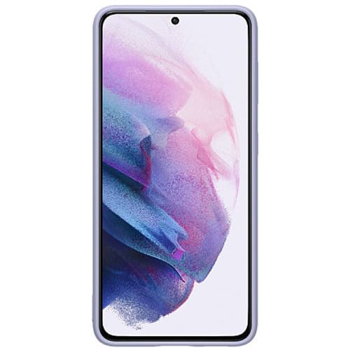 Чехол для Galaxy S21 накладка (бампер) Samsung Silicone Cover фиолетовый