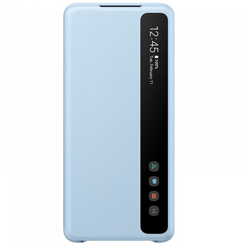 Чехол для Galaxy S20 книга Samsung Smart Clear View Cover небесно-голубой