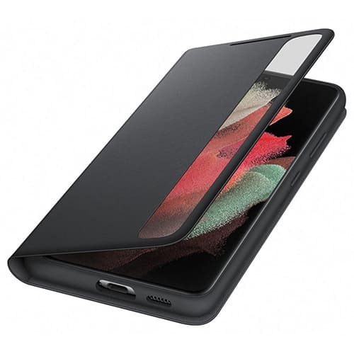 Чехол для Galaxy S21 Ultra книга Samsung Smart Clear View Cover с пером S Pen черный