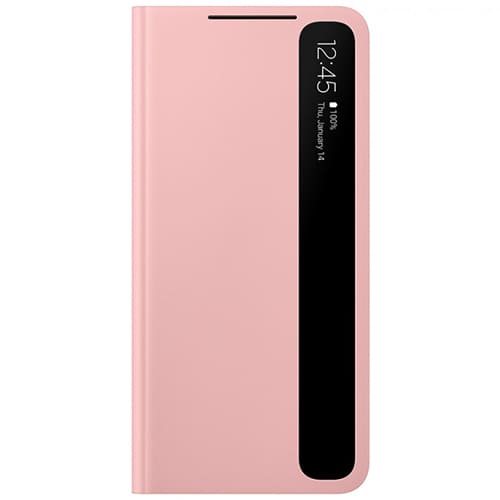 Чехол для Galaxy S21 книга Samsung Smart Clear View Cover розовый