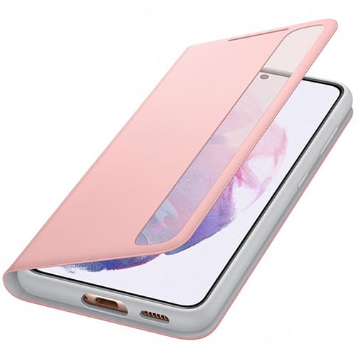 Чехол для Galaxy S21 книга Samsung Smart Clear View Cover розовый