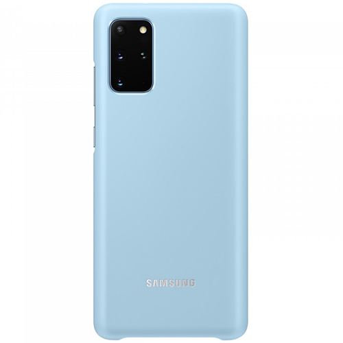 Чехол для Galaxy S20+ накладка (бампер) Samsung Smart LED Cover небесно-голубой