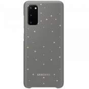 Чехол для Galaxy S20 накладка (бампер) Samsung Smart LED Cover серый - фото