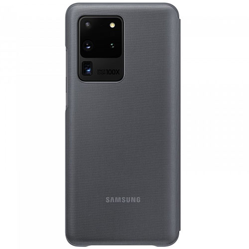 Чехол для Galaxy S20 Ultra книга Samsung Smart LED View Cover серый