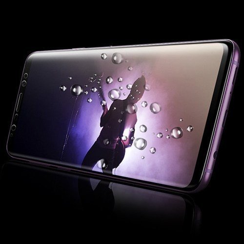 Защитное стекло 3D для Samsung Galaxy S9 Bilvis полноэкранное черное 100% клеющая основа