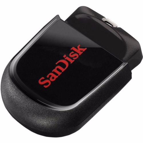 USB Флеш 32GB SanDisk Cruzer Fit  с колпачком (Черный)
