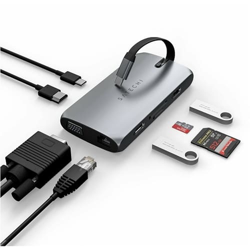 Мультипереходник Satechi USB-C On-the-Go Multiport Adapter (ST-UCMBAM) Серый