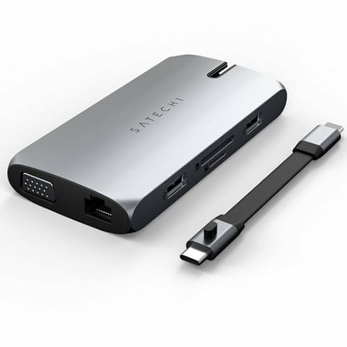 Мультипереходник Satechi USB-C On-the-Go Multiport Adapter (ST-UCMBAM) Серый