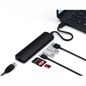 USB-хаб Satechi USB-C Slim Multi-Port Adapter (ST-UCSMA3K) Черный - фото