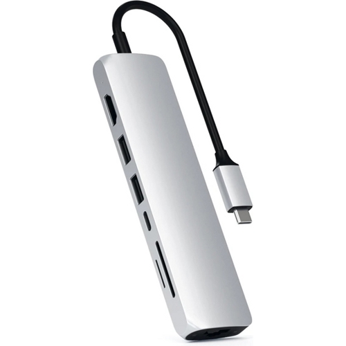 USB-хаб Satechi USB-C Slim Multi-Port Adapter (ST-UCSMA3S) Серебристый