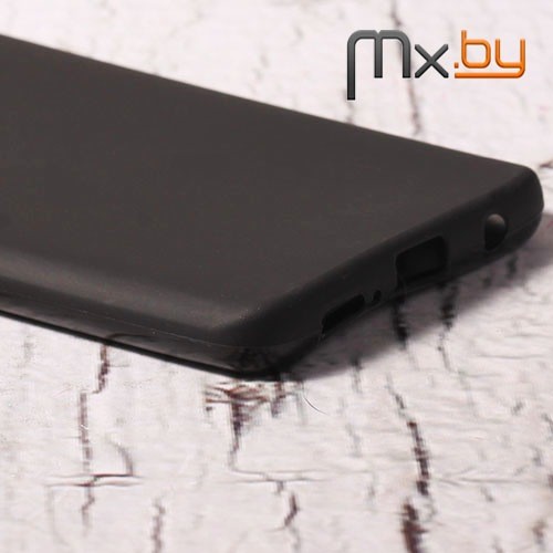 Чехол для Samsung Galaxy S9 накладка (бампер) силиконовый черный матовый 