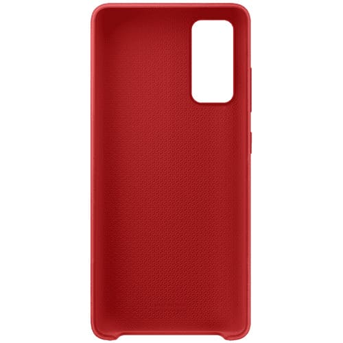 Чехол для Galaxy S20 FE накладка (бампер) Samsung Silicone Cover красный