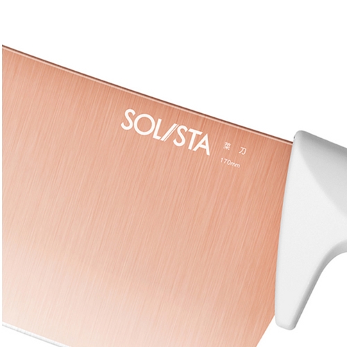 Набор ножей с подставкой Solista Solo Titanium-Plated Rose Gold Cutter (4 предметов)